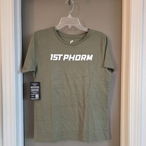 Womens Olive Green T-Shirt 1st Phorm Nwt